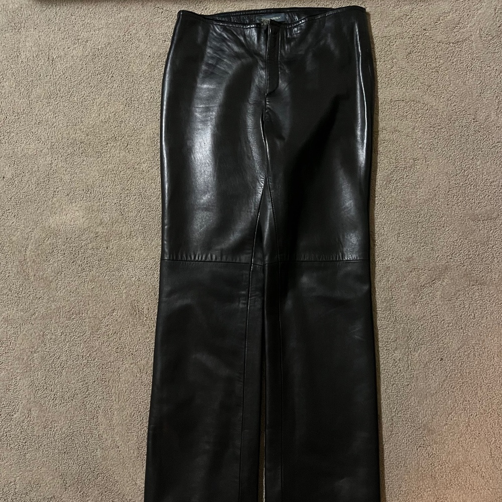 Genuine leather pants